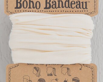 FULL BOHO BANDEAU headband - cream