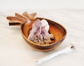 Vintage Pineapple Bowl / vintage Monkey wood / Vintage Wood Bowl