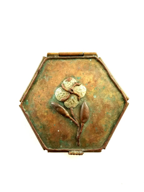 Vintage Art Nouveau / Vintage Jewelry Box / Vinta… - image 3
