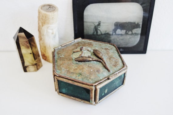 Vintage Art Nouveau / Vintage Jewelry Box / Vinta… - image 1
