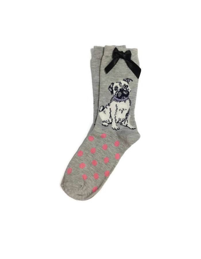 Pug Socks Women Socks Casual Cotton Dog Socks Leg Warmers Etsy