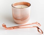Brown Sugar & Fig Scented Soy Candle / Rose Gold, Free Shipping AUS, Scented Wax, Scented Candle, Luxury Candle, Glass, Home Decor