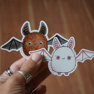 4 Pack Halloween Sticker Set, Bat and Pumpkin Vinyl Stickers image 5