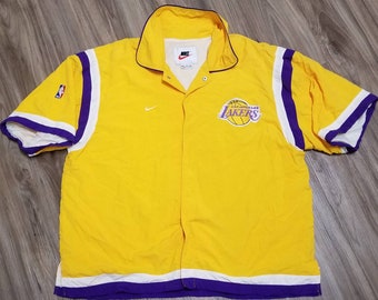 lakers warm up long sleeve shirt