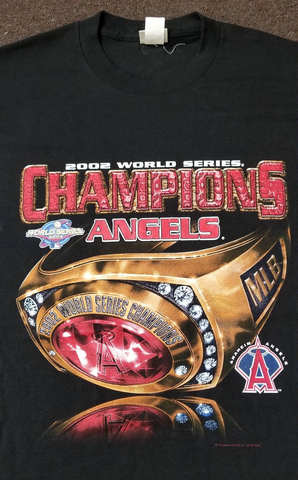 Secondhandgrandslam 2002 Anaheim Angels shirt,2002 Anaheim Angels World Series shirt,2xl Angels shirt,California Angels Shirt,Vintage Angels Shirt