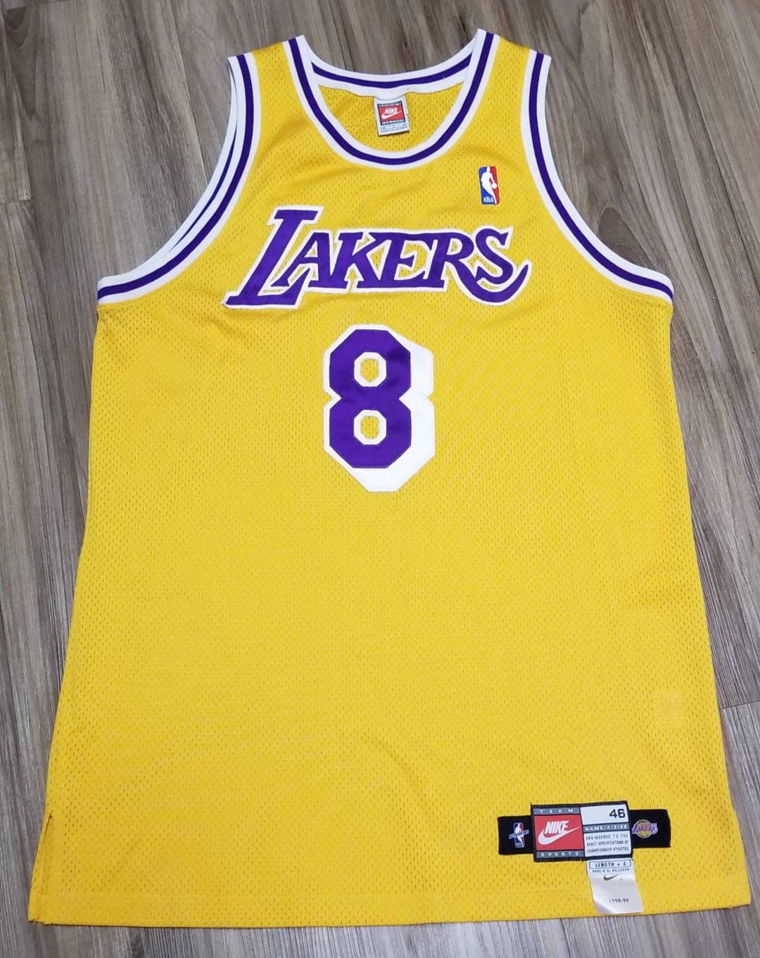 1998-99 Near Mint Kobe Lakers Jerseyauthentic Nike Lakers - Etsy