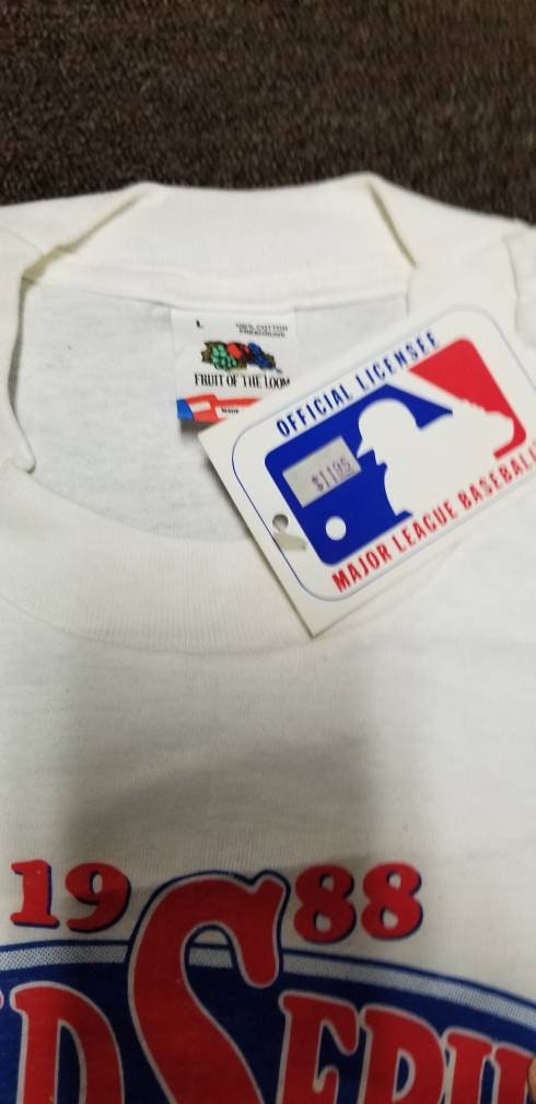 T-shirt Vintage Dodgers 1988 World Series Champs – Taille M, Unisexe, Screen Stars