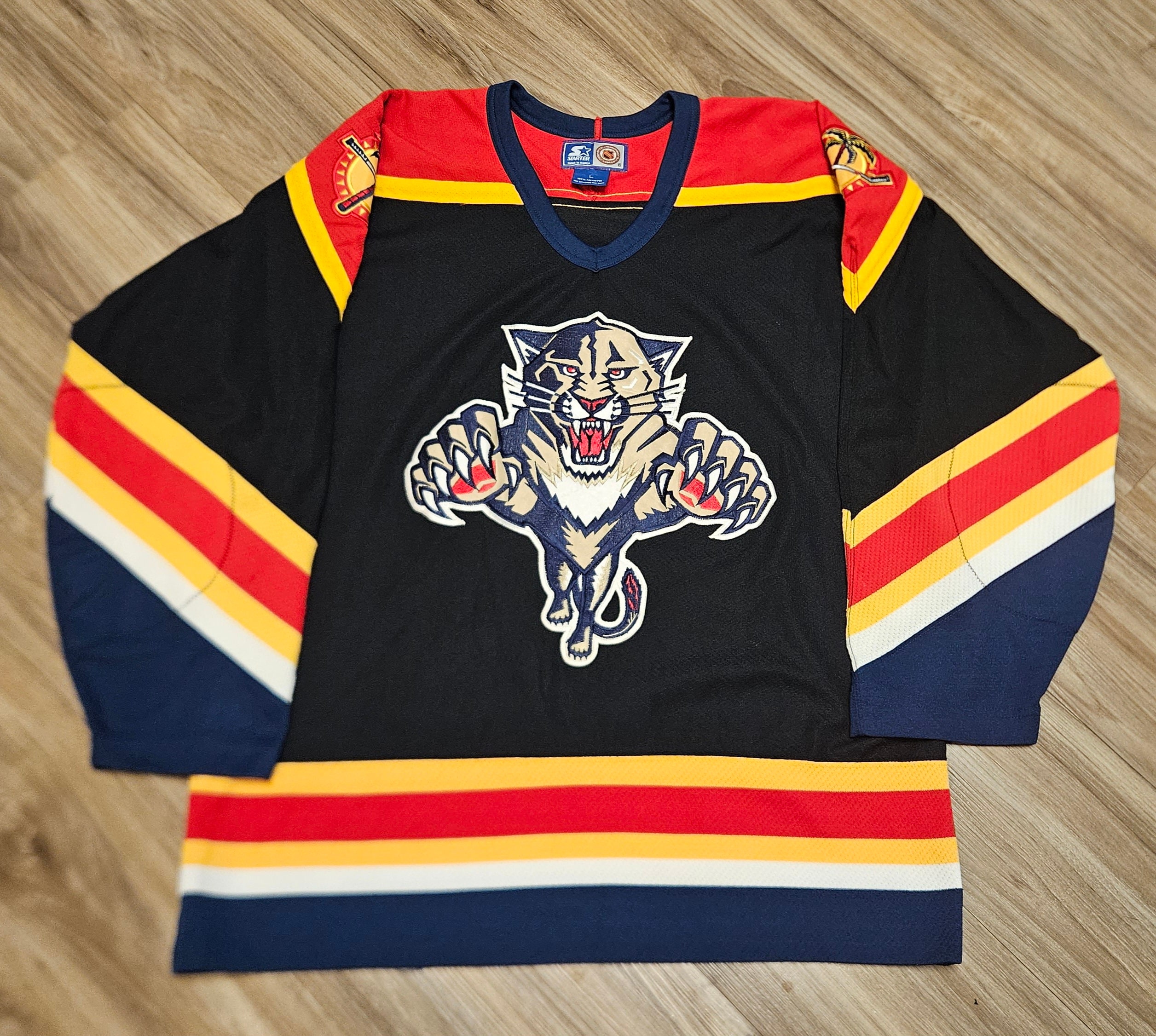 Secondhandgrandslam 1993-1998 Florida Panthers Jersey,90s Florida Panthers jersey,vintage Florida Panthers jersey,panthers Hockey jersey,panthers Starter Jersey