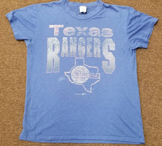 Vintage 90s Cotton Stone Hanes Texas Rangers Baseball Club T-Shirt -  X-Large– Domno Vintage