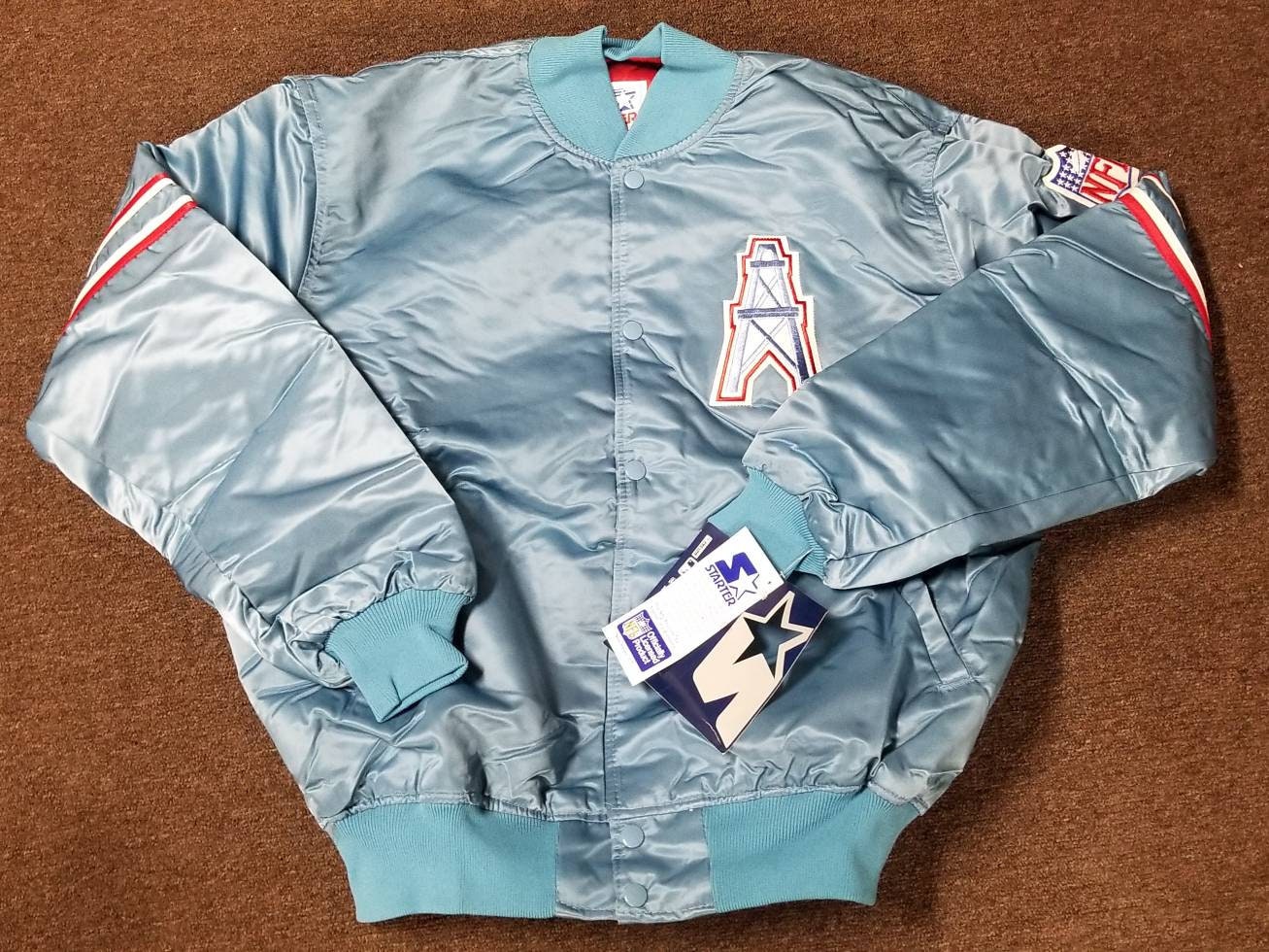 New NWT XL Houston Oilers Starter Jacket Vintage 80s Vintage New NWT XL Houston Oilers Starter Jacket Vintage 80s Vintage