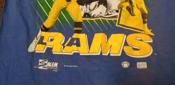 シャツ 90s'vintage los angeles rams foot jersey 80s VINTAGE LOS ANGELES L.A. RAMS FOOTBALL JERSEY STYLE T