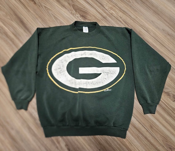 1994 Large green bay packers sweatshirt, vintage packers sweatshirt,90s packers sweatshirt,green bay packers big logo sweatshirt,packers AOP
