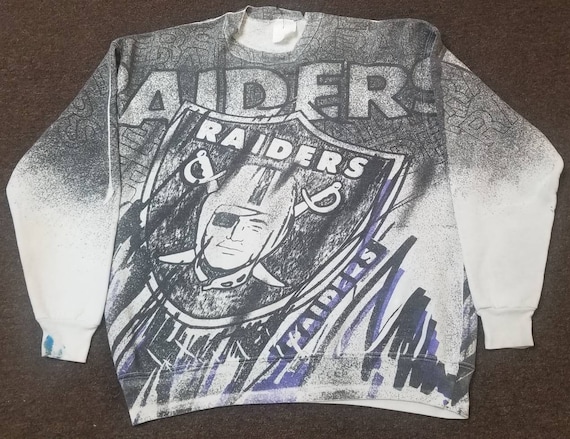 Starter Las Vegas Raiders Crew Neck Sweatshirt XL / Raiders Black Mens Sportswear