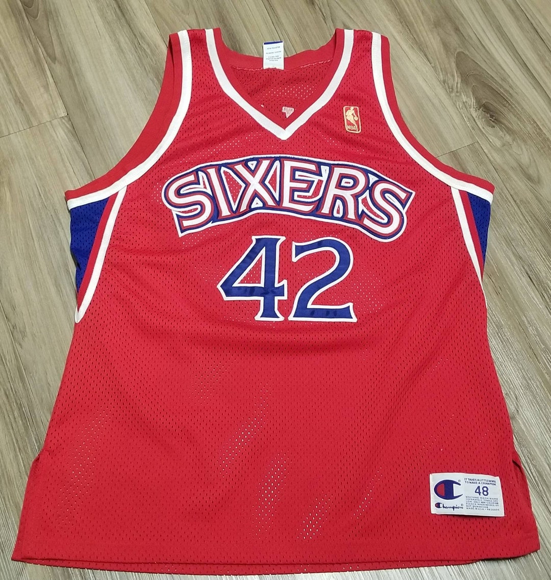 Champion チャンピオン SIXERS ジュリースタックハウス JERRY STACKHOUSE VINTAGE RETRO CHAMPION 76ers JERSEY YOUTH L