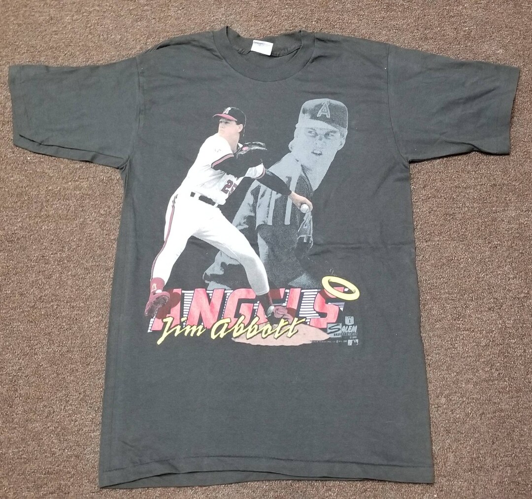 Salem Sportswear Shirt Size Slim Small 90s Vintage Shirt, California Angels  Shirt, Anaheim Angels Shirt,angels Jim Abbot Shirt 