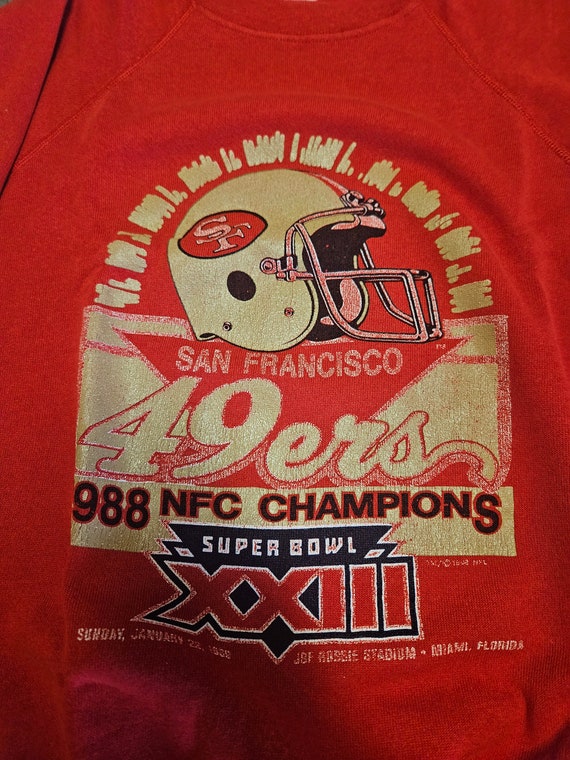 1989 49ers superbowl 23 sweatshirt,80s 49ers swea… - image 2