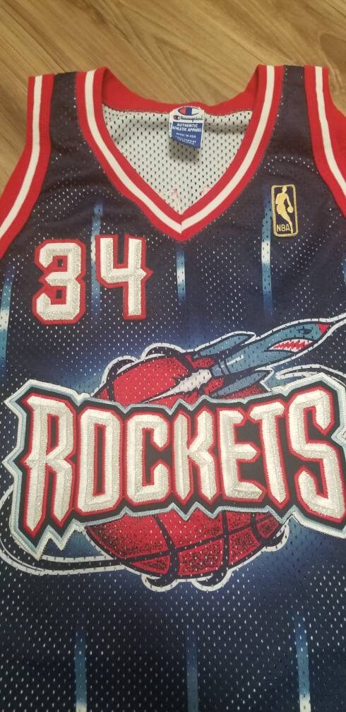 1996-1997 NBA 50th Jersey Size 48/XL Champion Authentic Houston