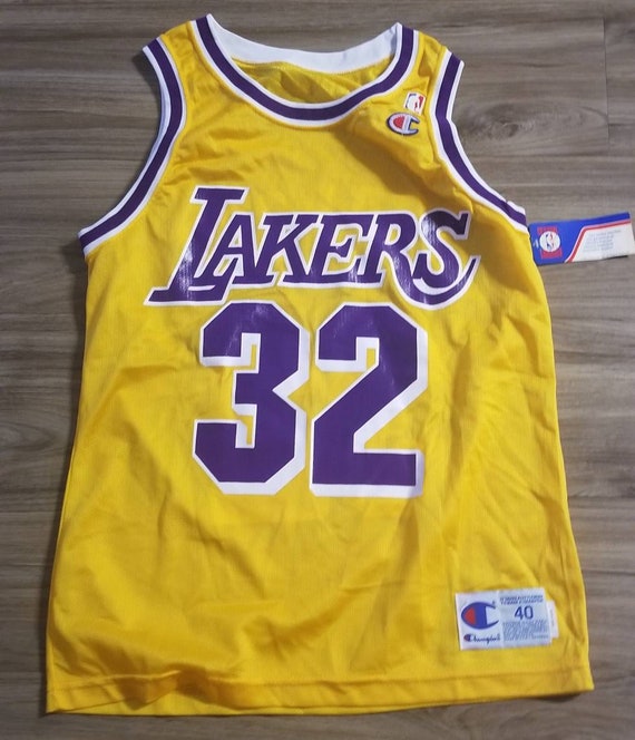 magic johnson champion jersey