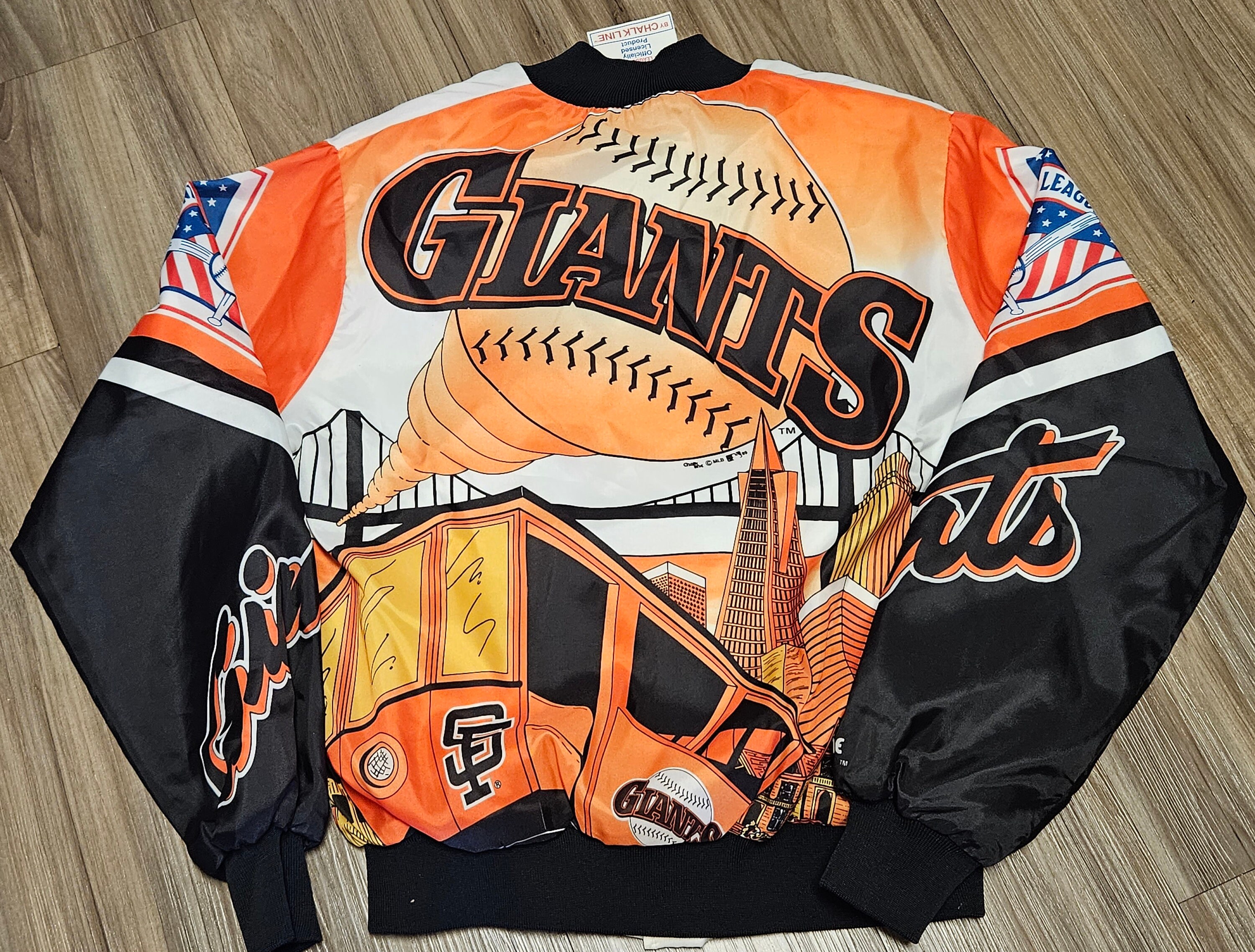 New 1989 MEDIUM San Francisco Giants Chalkline Jacket,giants New 1989 MEDIUM San Francisco Giants Chalkline Jacket,giants