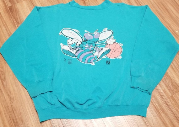 XL 90s Charlotte Hornets sweatshirt,90s Hornets s… - image 5