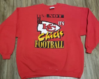 90s 2XL Kansas city chiefs sweatshirt,2xl chiefs sweatshirt,90s chiefs sweatshirt,vintage chiefs sweatshirt