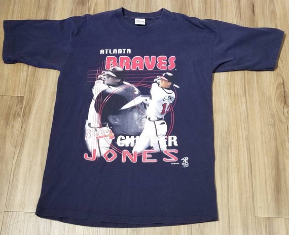 2002 Atlanta Braves Shirt,vintage Atlanta Braves Shirt,2000s Braves Shirt,medium  Braves Shirt,chipper Jones Shirt 
