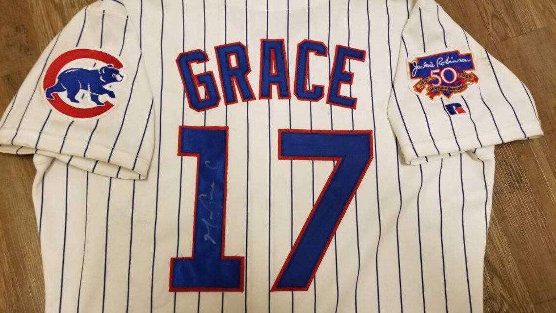 Size 44/Large Chicago cubs jersey wrigley field Mark Grace Etsy