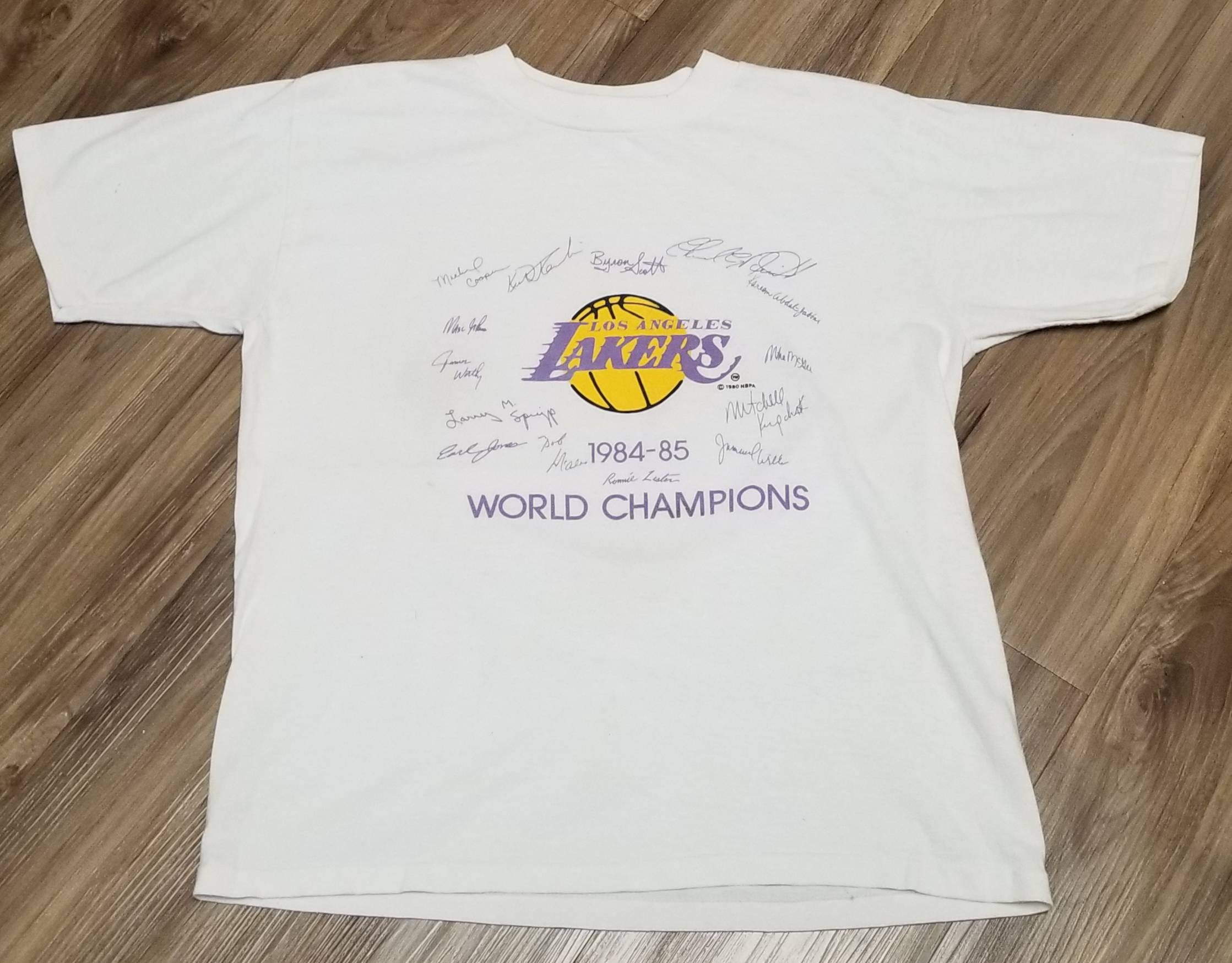 Champion, Shirts, Magic Johnson Jersey Champion Los Angeles Lakers Nba  Vintage Size 44 Large Men