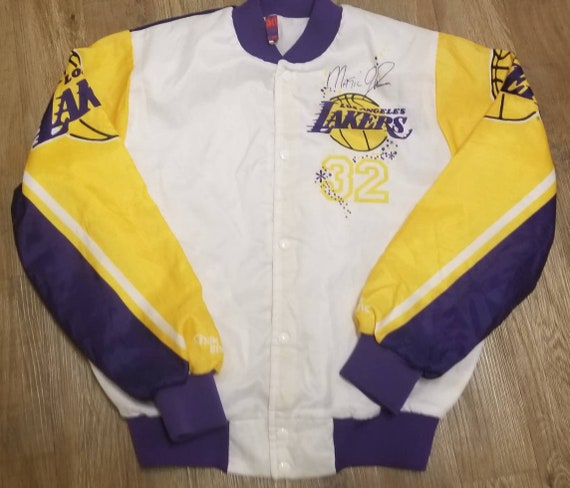 Original 1990-1991 LA Lakers jacket,Lakers chalkl… - image 3