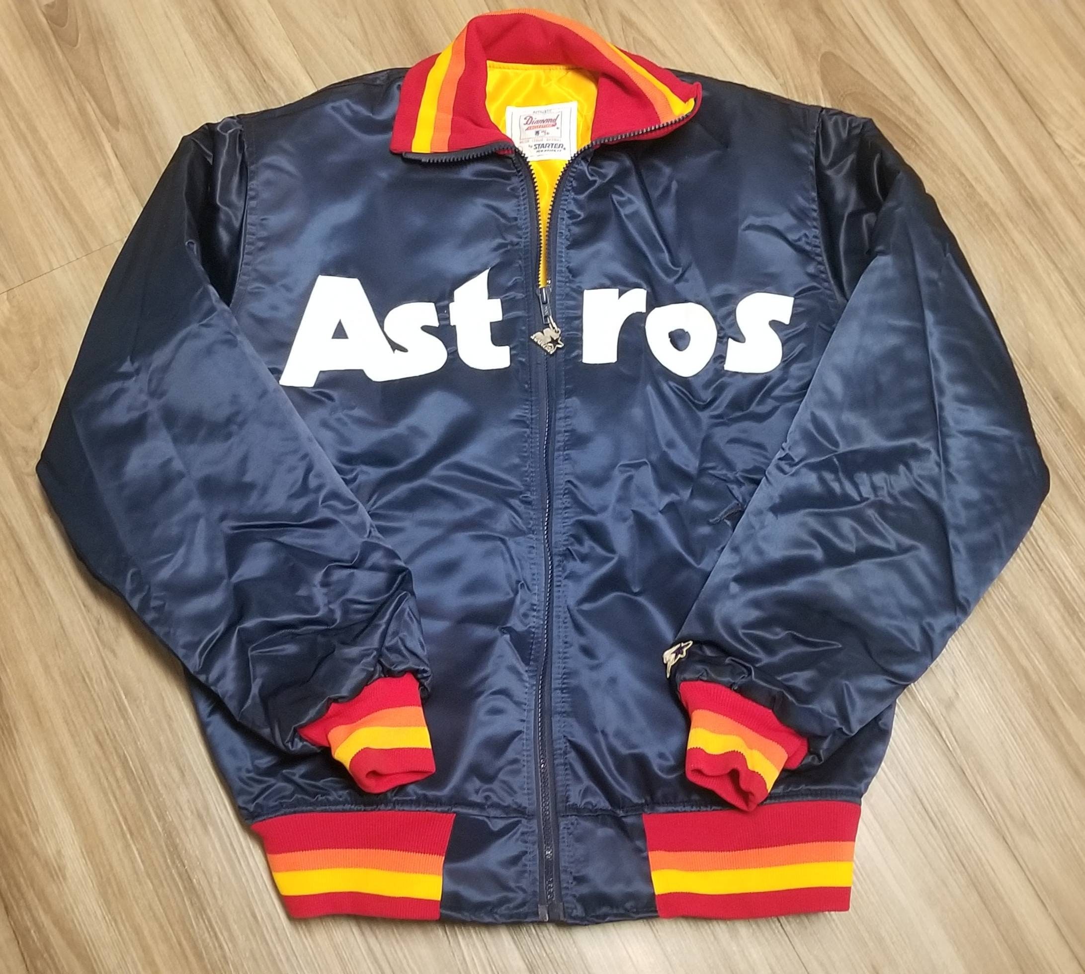 New Size LARGE 80s 90s Houston Astros Starter Jacket Houston 