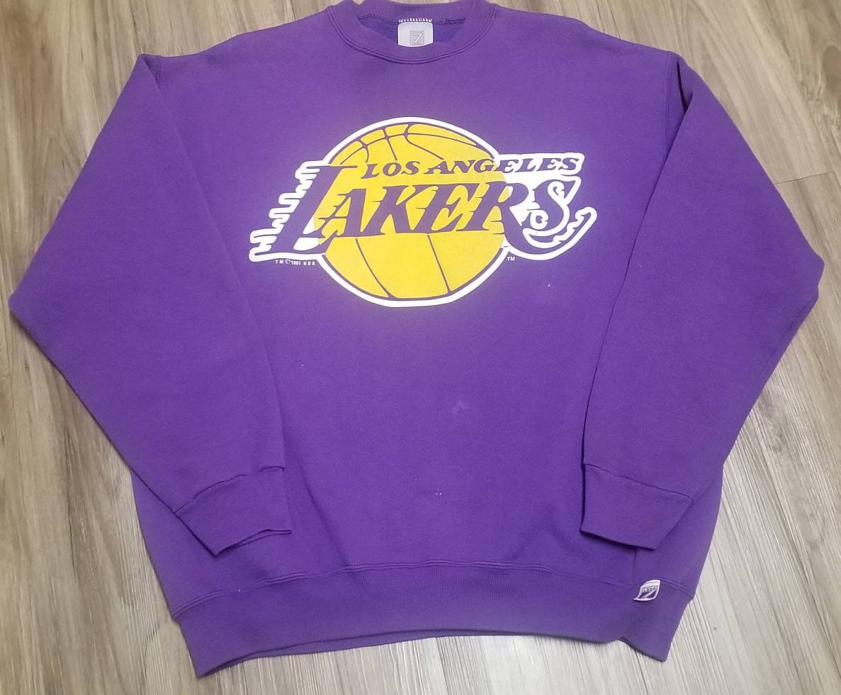 Los Angeles Lakers Youth Rim Shot Pullover Hoodie - Purple