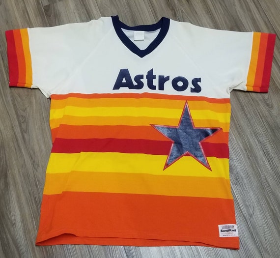 Vintage XL 80s Houston Astros Jerseyastros Sand Kint Jersey -  Denmark