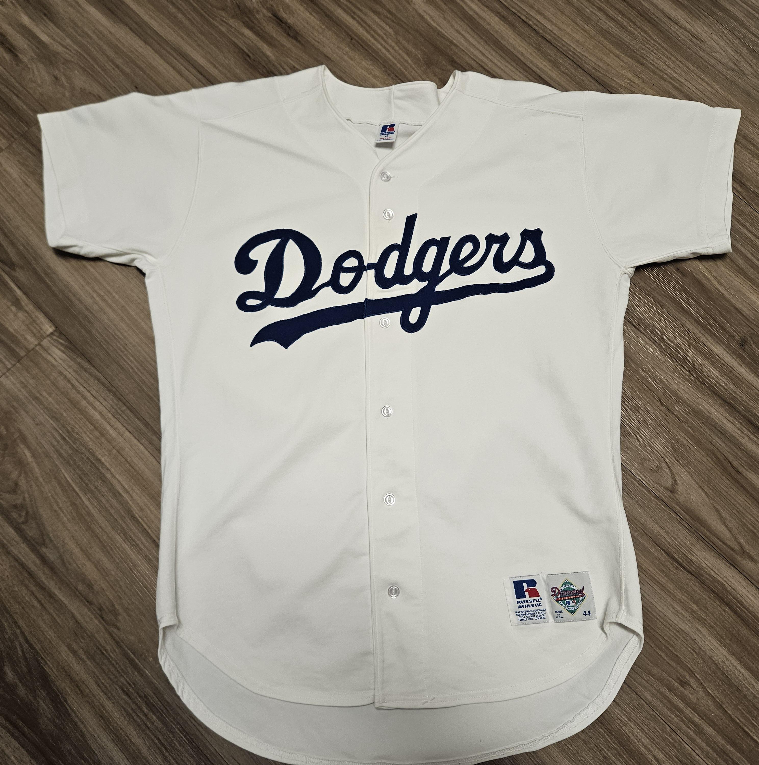 1993-1999 LA Dodgers Jersey,dodgers Russell Authentic