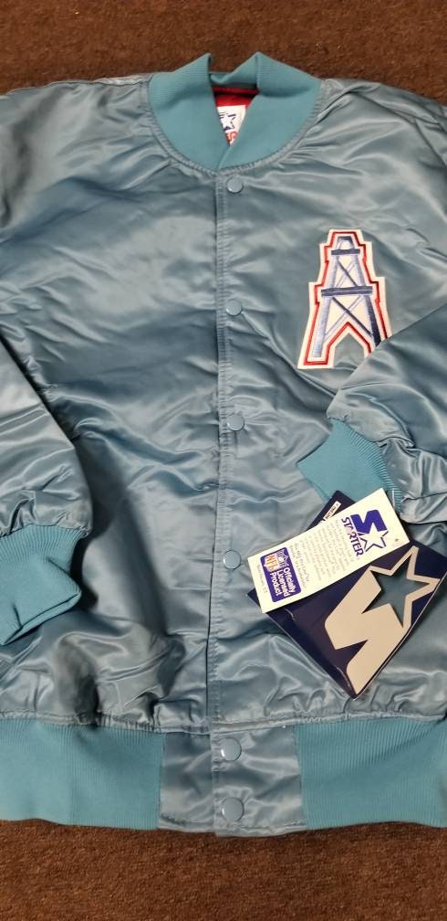 New NWT XL Houston Oilers Starter Jacket Vintage 80s Vintage New NWT XL Houston Oilers Starter Jacket Vintage 80s Vintage