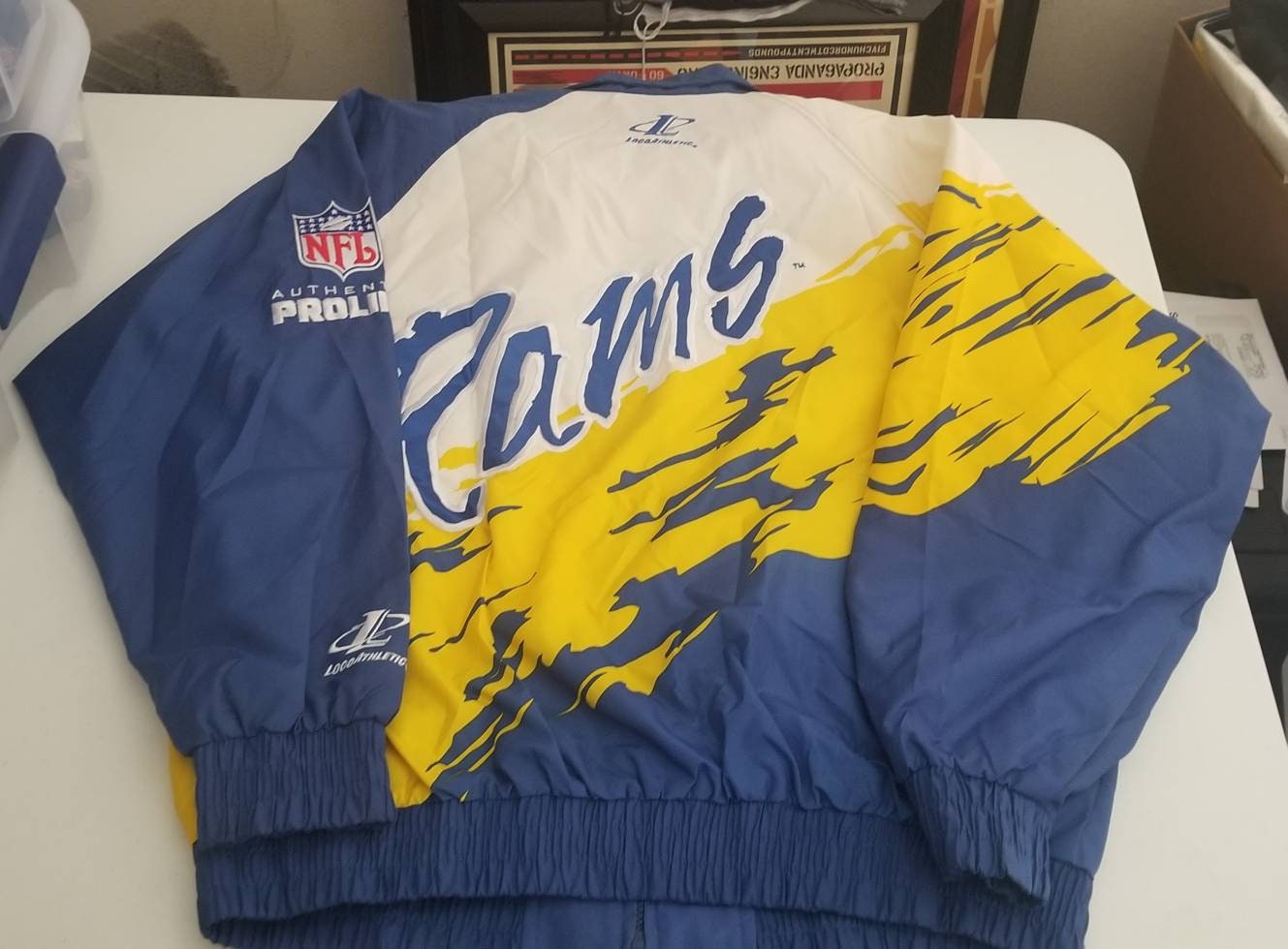 NFL Logo Athletic St Louis Rams Windbreaker Jacket