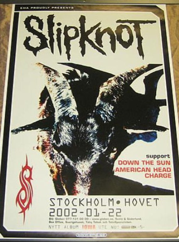 2001 Xl Slipknot Hoodie,2001 Slipknot IOWA Hoodie,y2k Slipknot