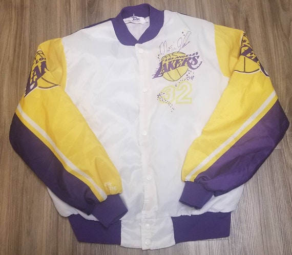 Original 1990-1991 LA Lakers jacket,Lakers chalkl… - image 3