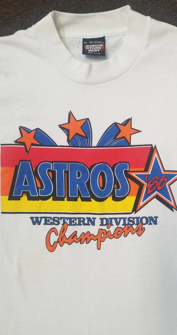 1986 Houston Astros Shirt, 80s Houston Astros shirt,Houston Astros Screen Stars Shirt,Vintage Astros shirt,small Astros Shirt