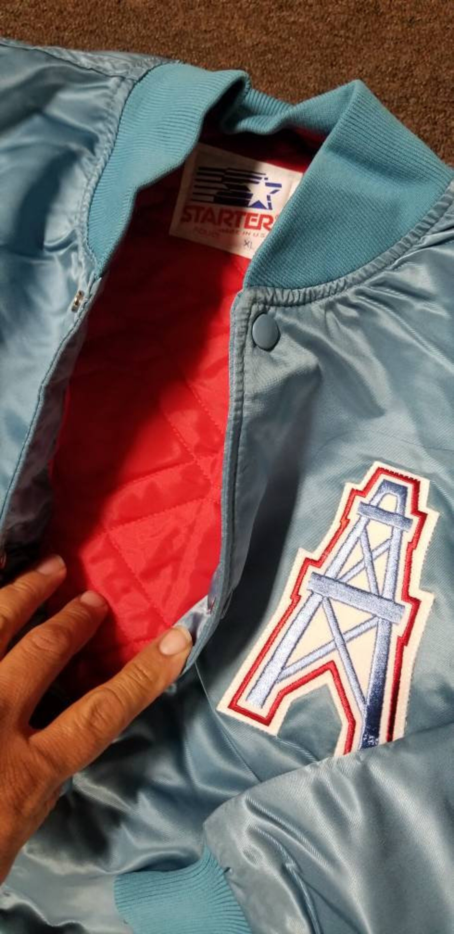 New NWT XL Houston Oilers Starter Jacket Vintage 80s Vintage Etsy