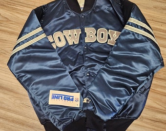 Vintage Dallas Cowboys Jacket Youth Extra Large 90s Logo Puffer Pro Line  NFL Y2K