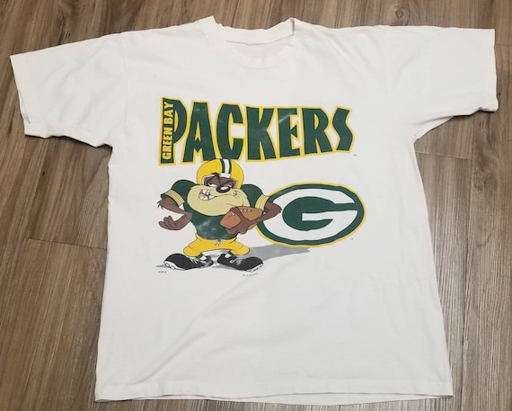 Used medium 90s green bay packers shirt,looney tunes shirt,vintage packers shirt, 90s packers shirt