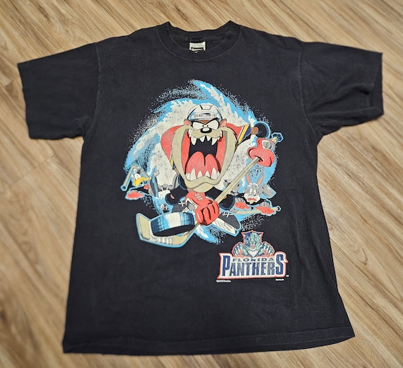 Florida Panthers Nutmeg Mills 90s Vintage Shirt Sz M Nhl 
