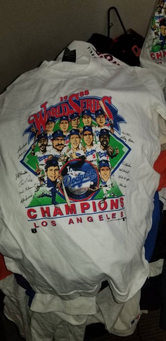 1988 YOUTH Large Dodgers World Series Shirt,1988 Dodgers World