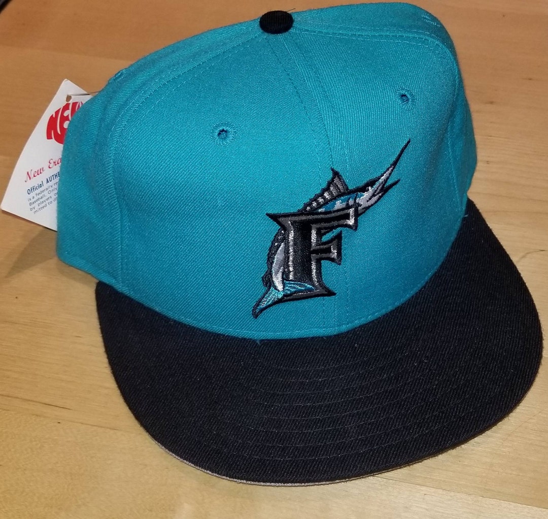 New Era The 59/50 Vintage 90s Florida Marlins Hat Size 7 1/2 Brand New With Tags New Era The 59/50 Vintage 90s Florida Marlins Hat Size 7 1/2  main image 4