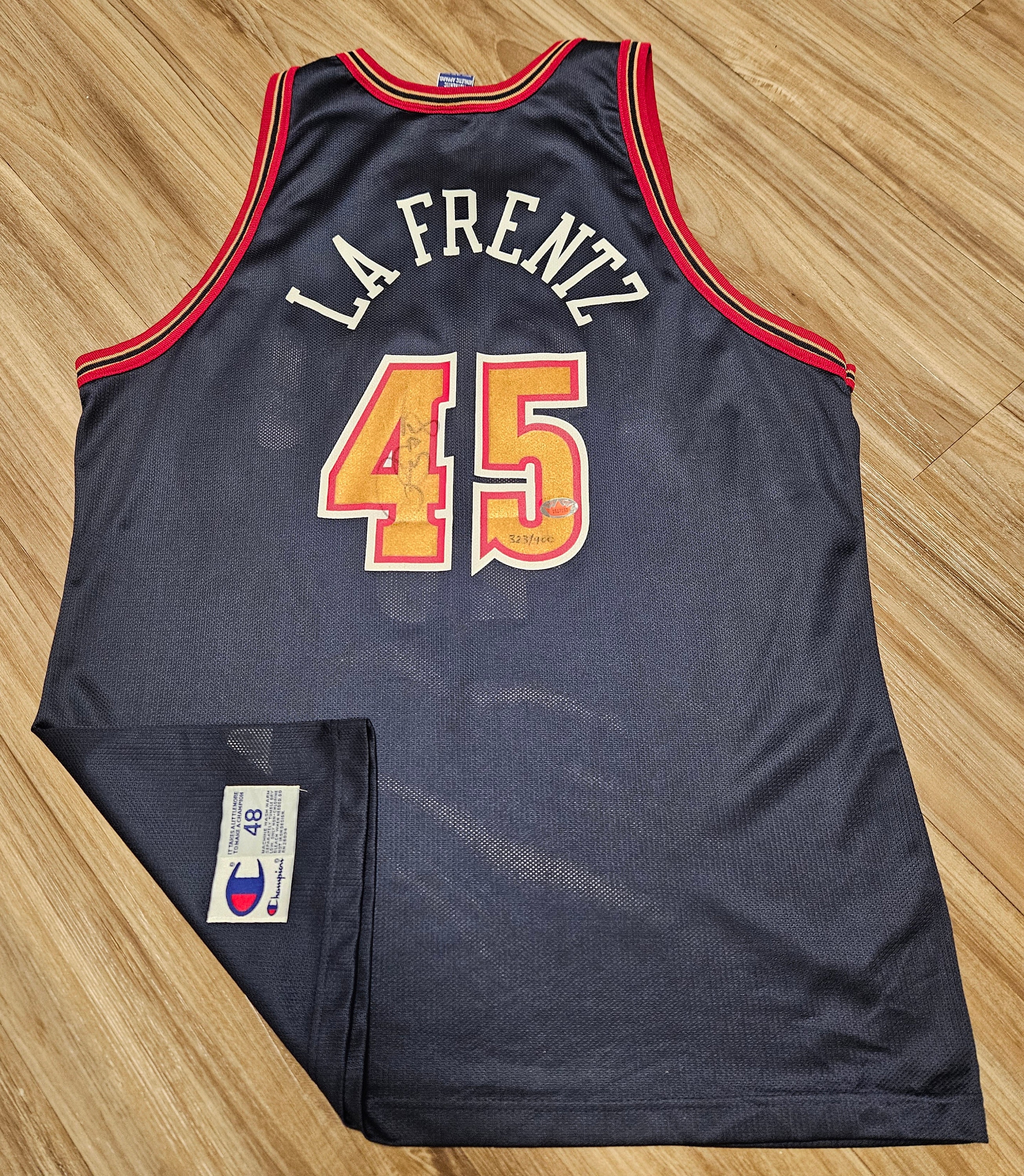 1998-1999 Size 48 Denver Nuggets Champion Jersey,90s Champion