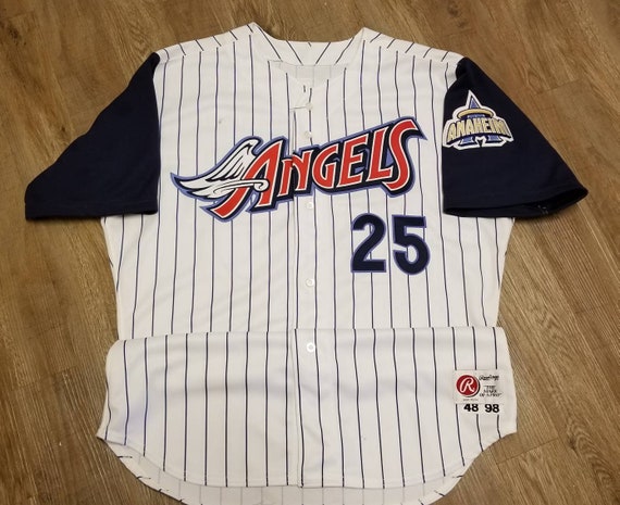 GAME USED 1998 Anaheim angels jersey 