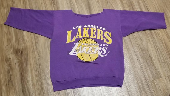 Vintage 1980s Los Angeles LA Lakers Sand Knit JERSEY - S – Rad Max Vintage