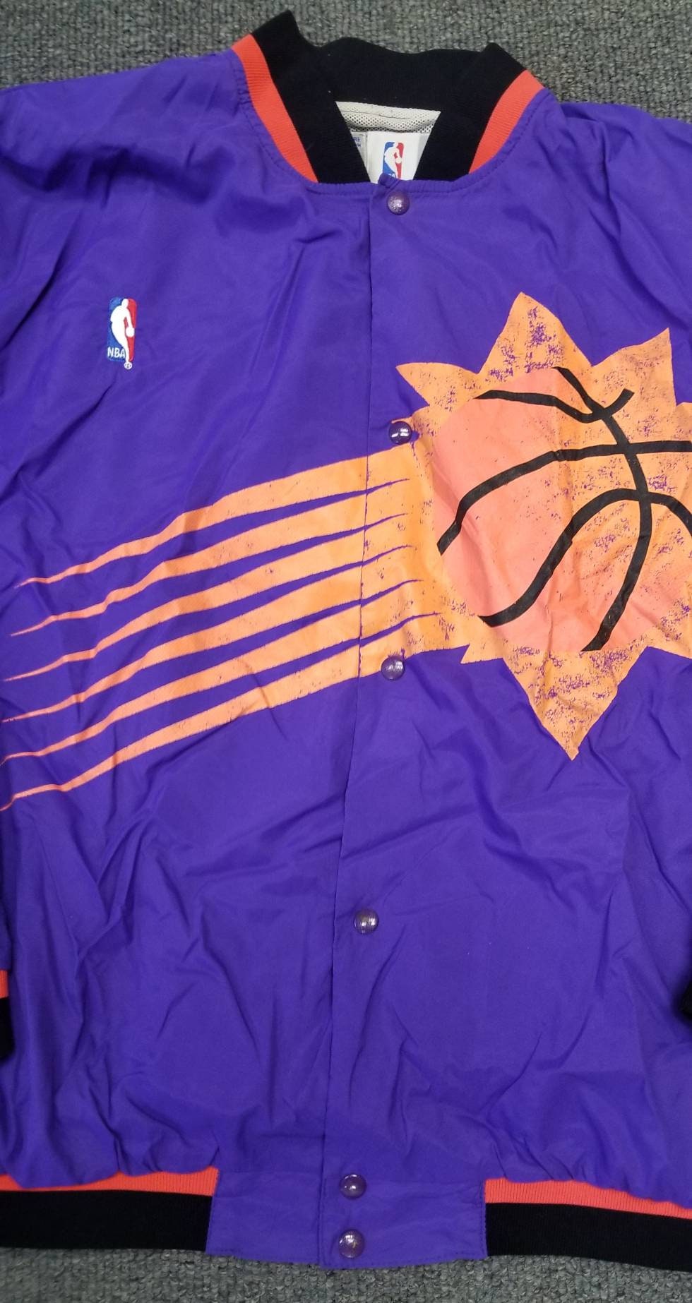 Phoenix Suns Pro Player Vintage Windbreaker Jacket Mens Sz XL Big Logo 90s  NBA