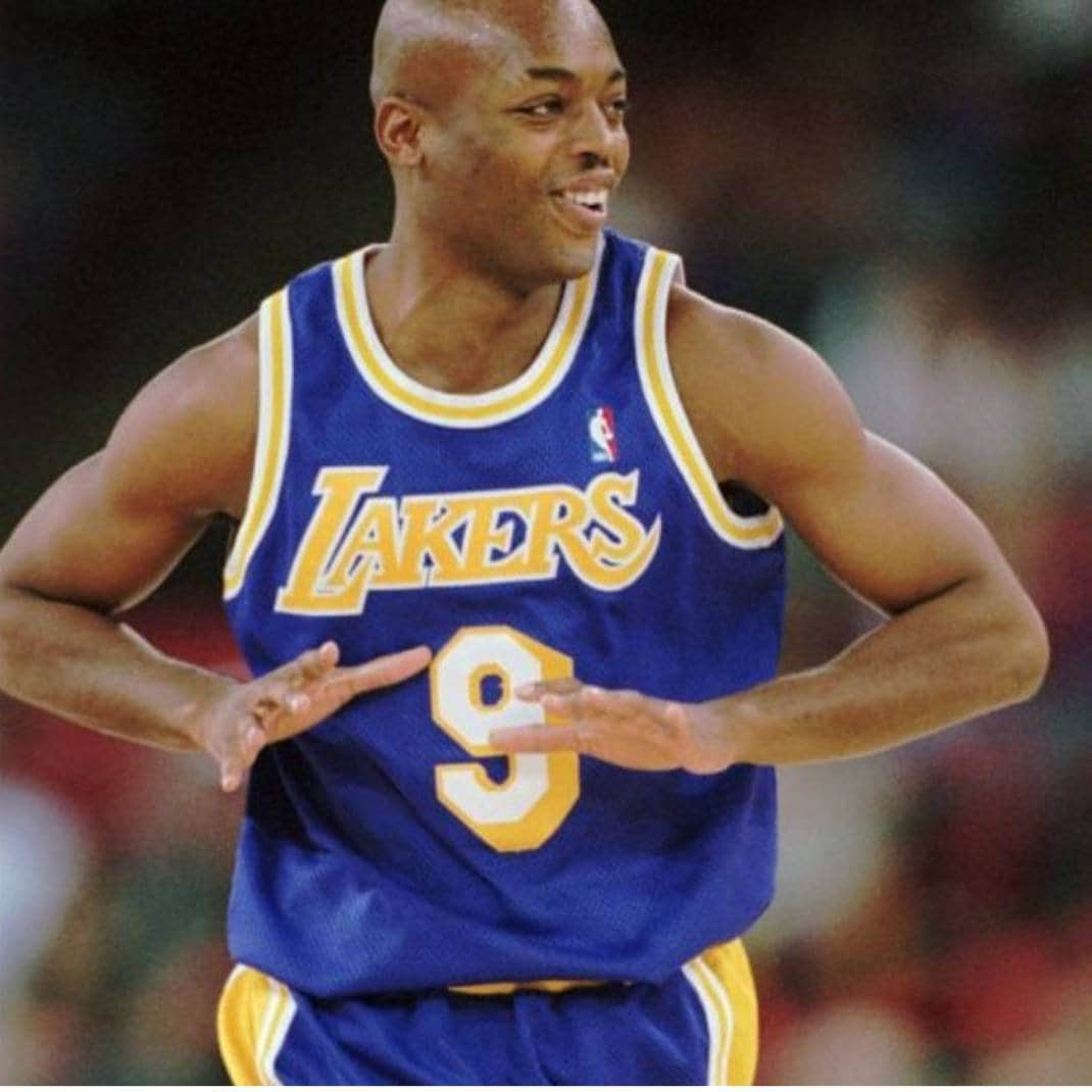 Nick Van Exel Los Angeles Lakers HWC Throwback NBA Swingman