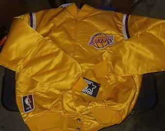 90s XL Lakers starter jacket,XL lakers jacket,90s lakers jacket,vintage lakers jacket,show time lakers,lakers satin jacket,New lakers jacket